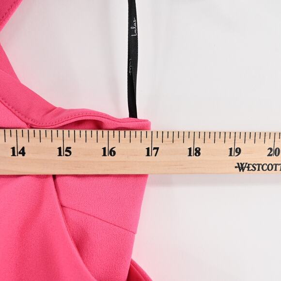 LULUS Dress Size S Fuchsia Cityscape Cold Shoulder Bodycon Knee Length Sexy Glam - Picture 11 of 11